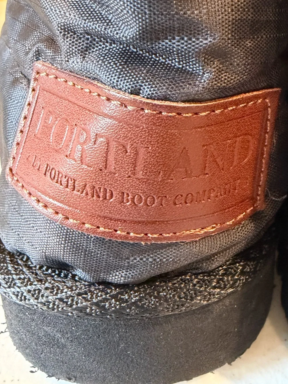 Portland Black Quilted Winter Snow Boots